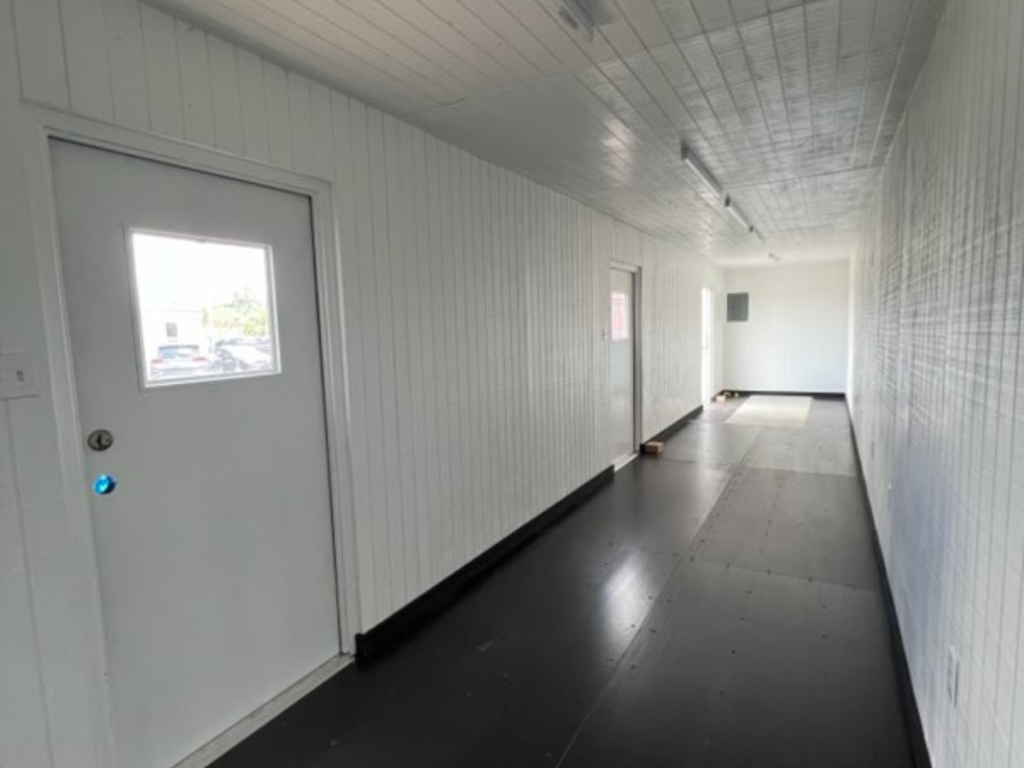 inside container office mod with lighting 