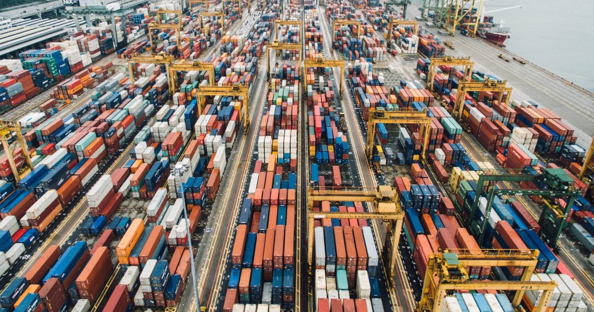 containers on dock