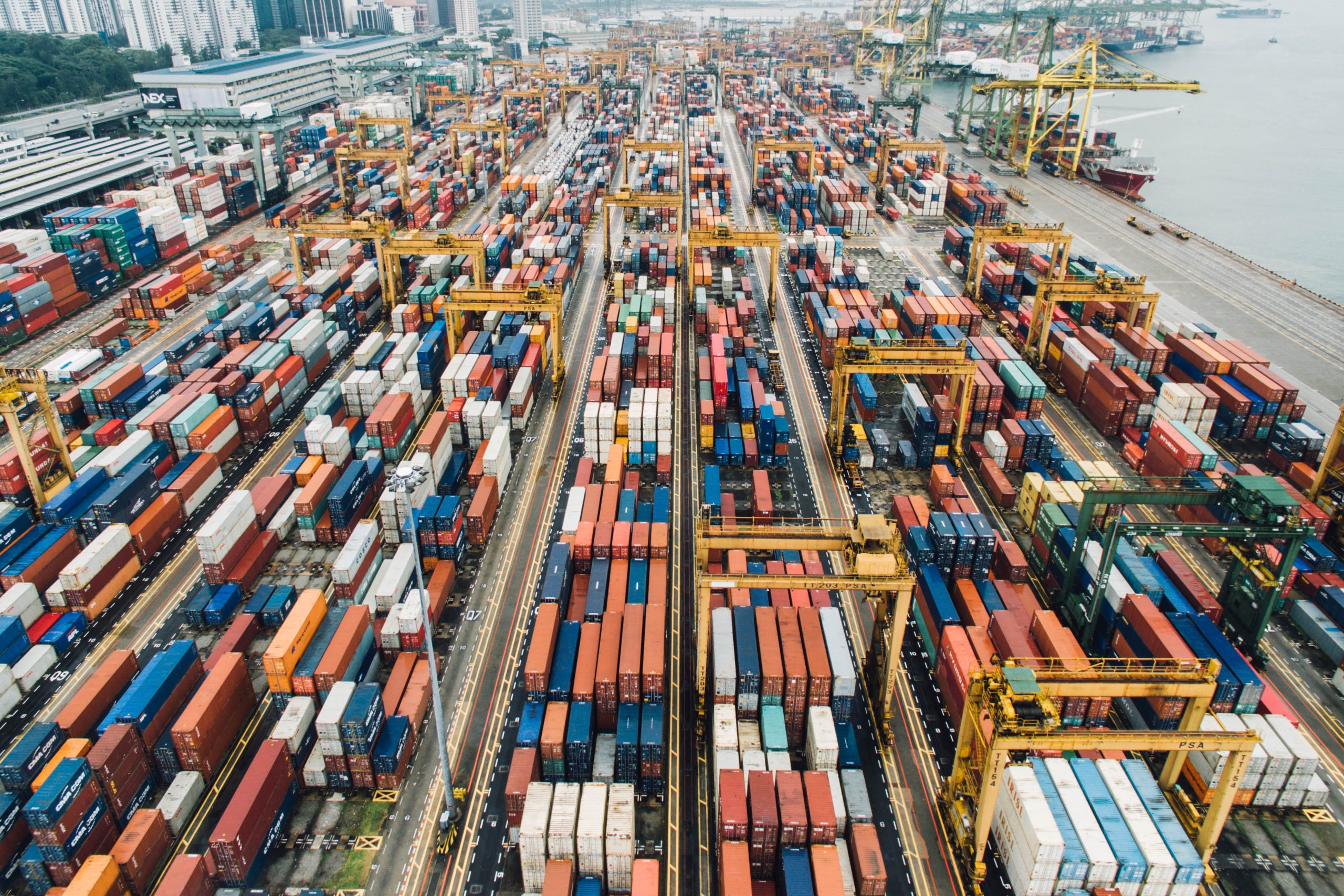 containers on dock 