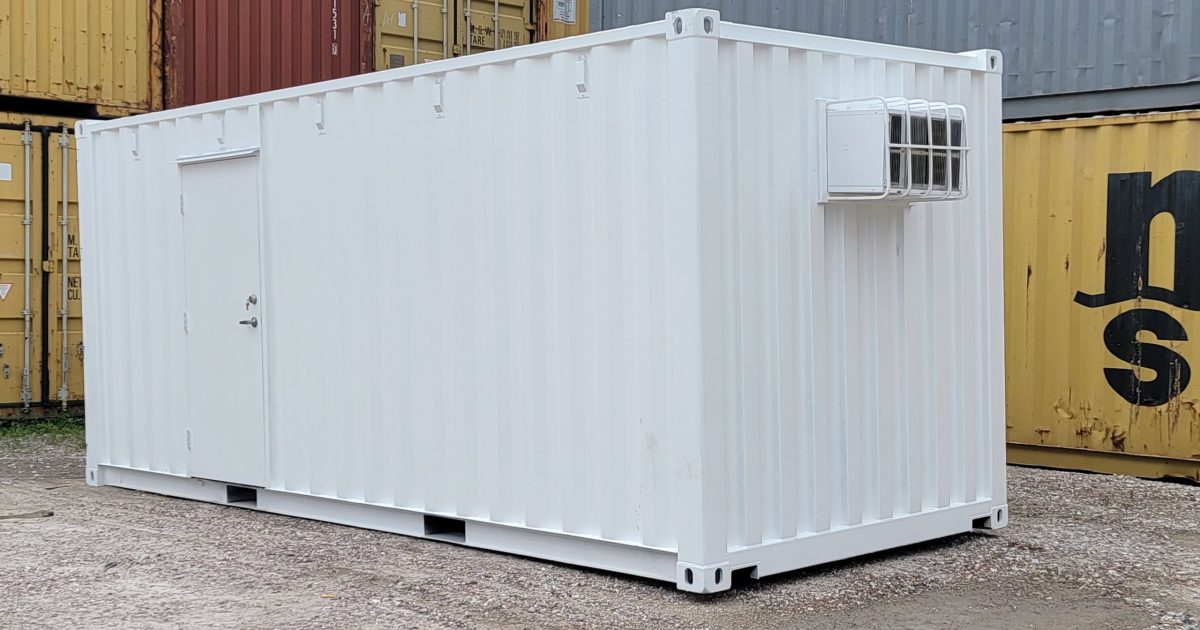 container with HVAC modification