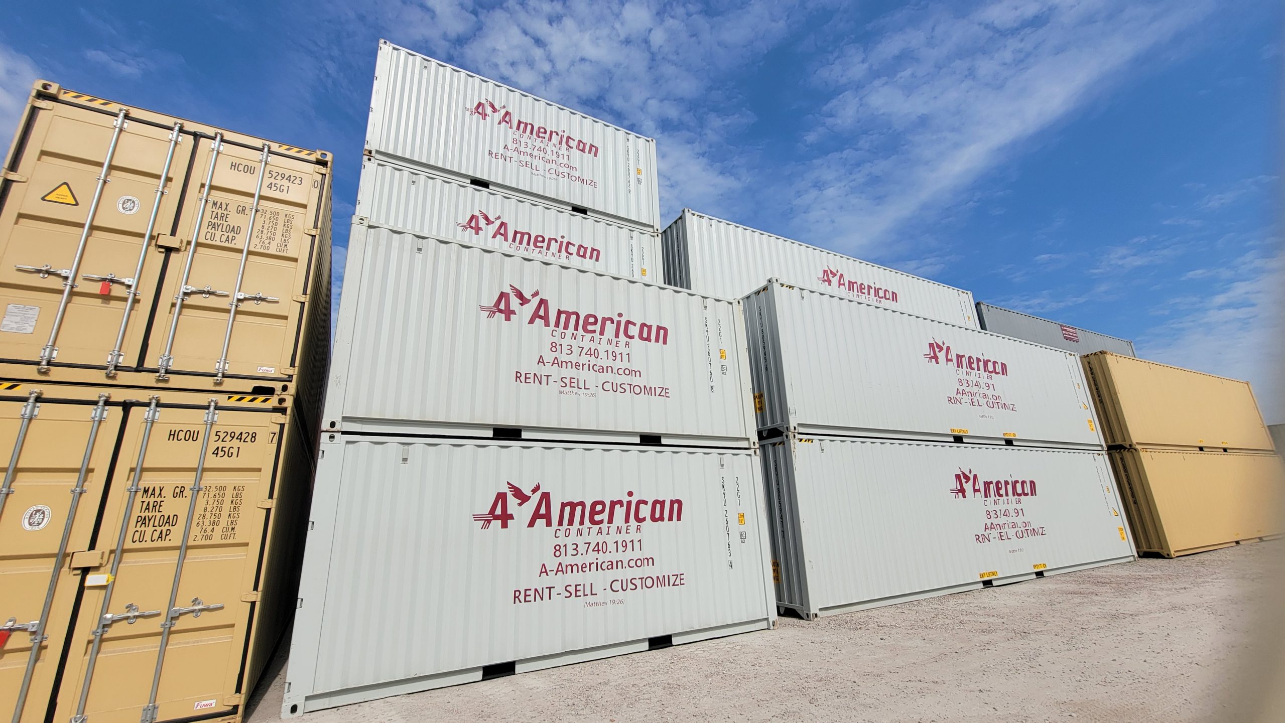 new 20-foot rental fleet stack