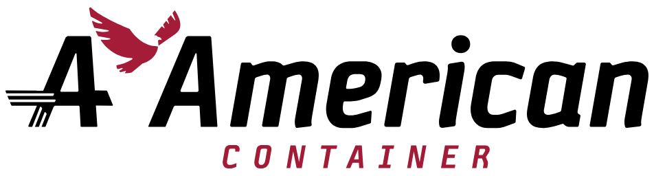 Red and black logo for A American, a Shipping Container company in the Tampa Bay area.