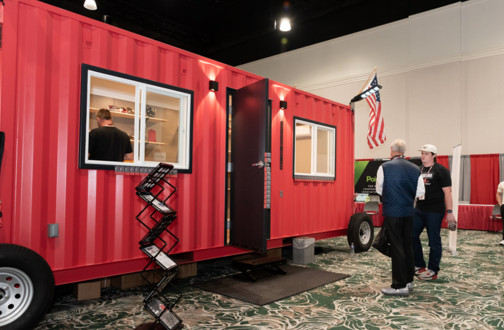 Modified container space at the NPSA annual conference.
